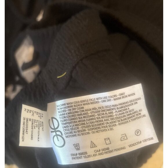 Women's Jessica Simpson Medium Black Cotton Pull On Ankle Pants Drawstring - Picture 7 of 7